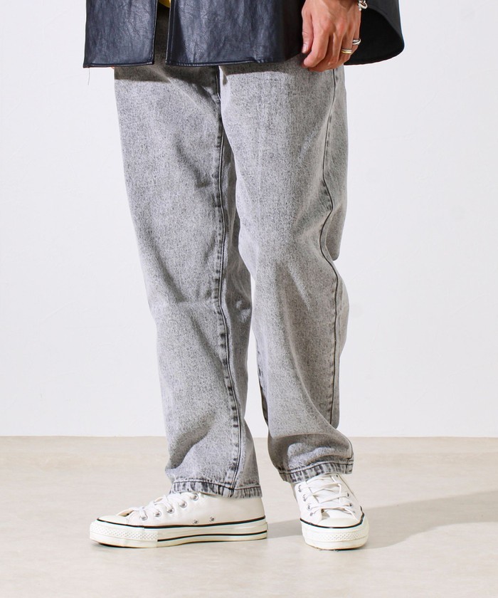 pas de calais ワイドイージーパンツ pas de calais｜モダンタマムシシャンブレー ワイドイージー