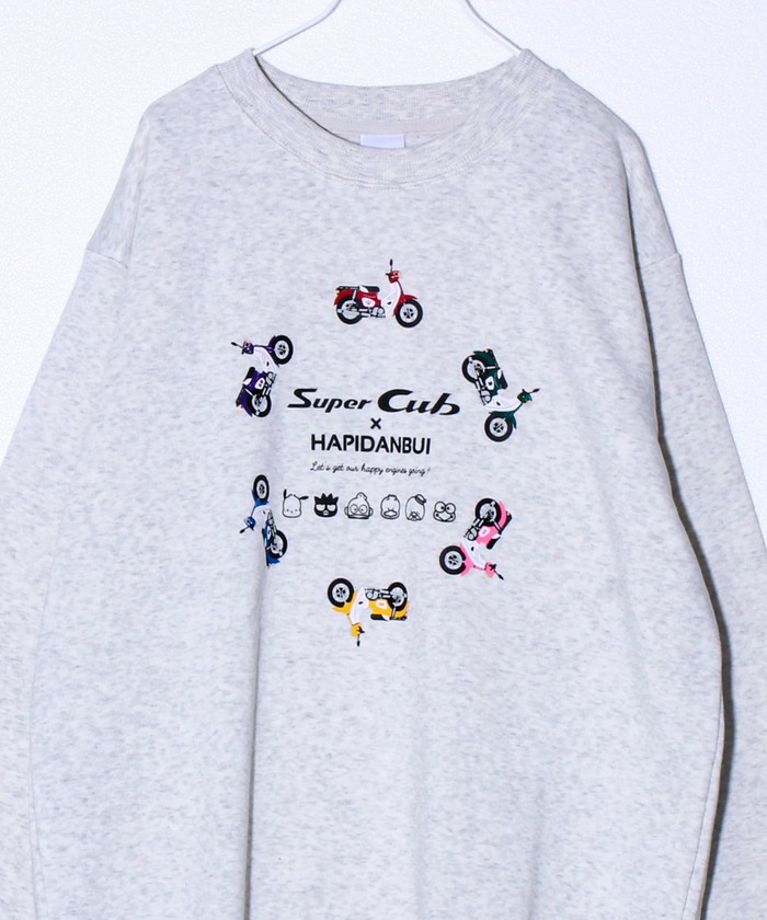 ホンダ×はぴだんぶい】UNISEX ウィング＆サークルカブ 裏起毛