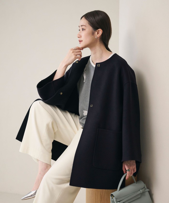 UNITED ARROWS バイカラーリバーミドルコート バイカラー リバー ミドルコート