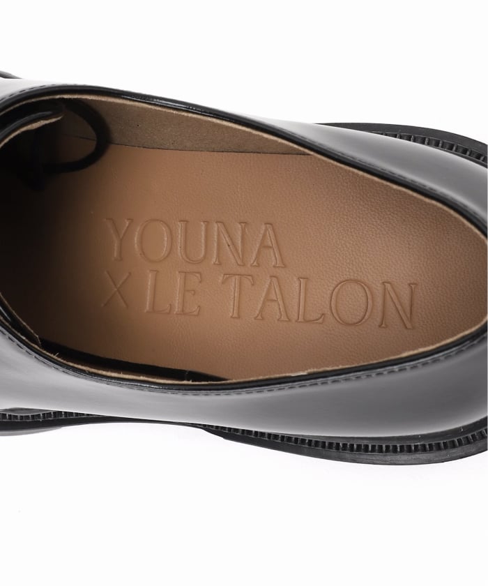 【美品】LE TALON 花柄刺繍 フラットシューズ 予約》YOUNA×LE TALONアツゾコフラワーレースアップ(508485044