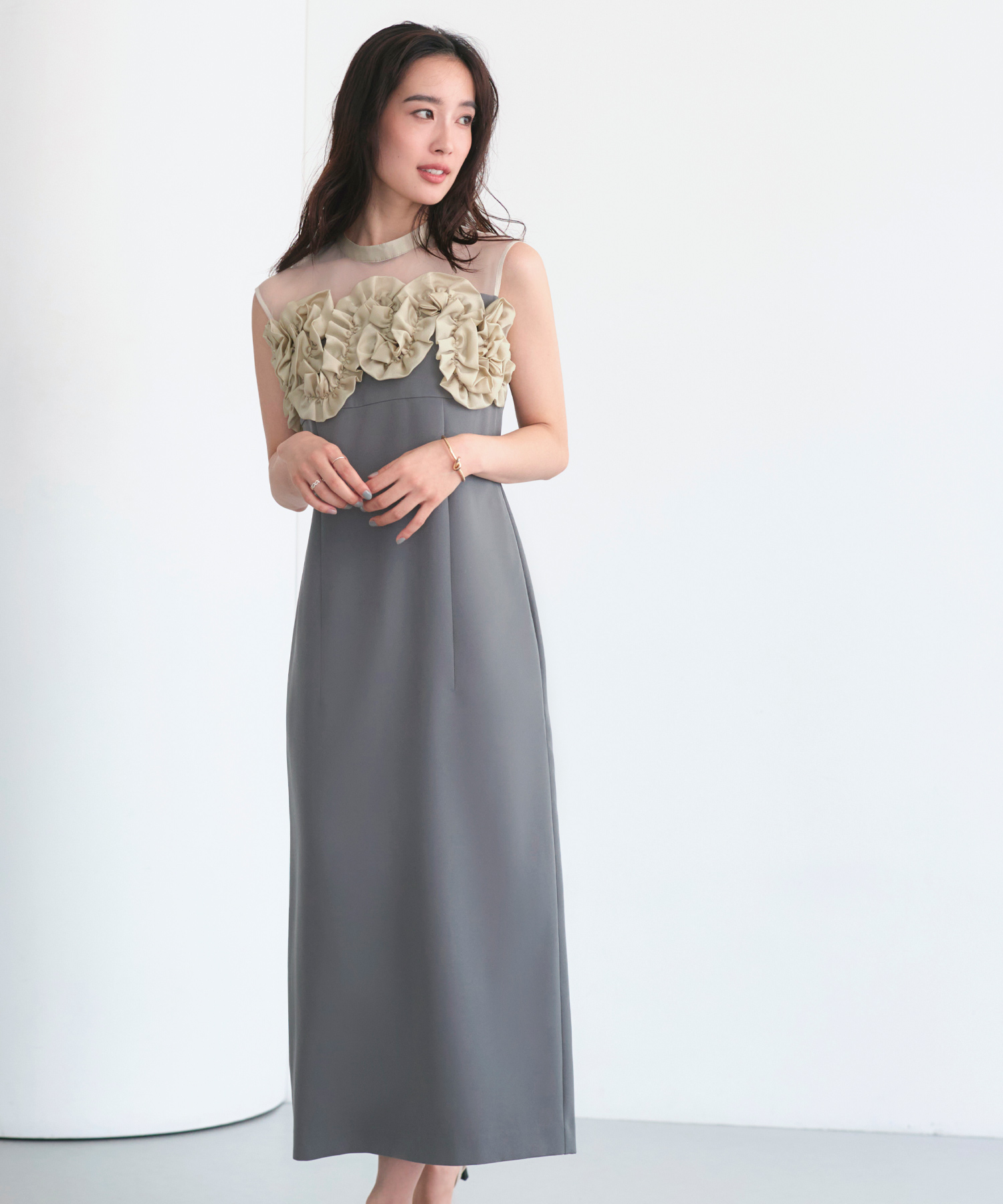 美品✨ルイルエ（RUIRUE BOUTIQUE）オケージョン ワンピース ドレス RUIRUE BOUTIQUE ドレス 「洗える オケージョン対応」構築