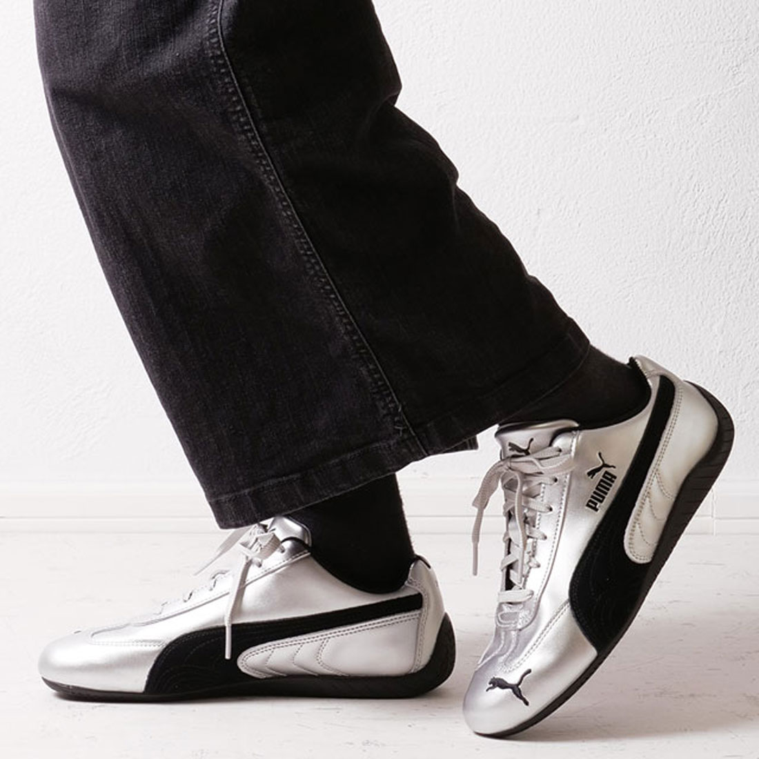 みぃみ プーマ PUMA SPEEDCAT OG METALLIC PUMA－SILVER [403689－01