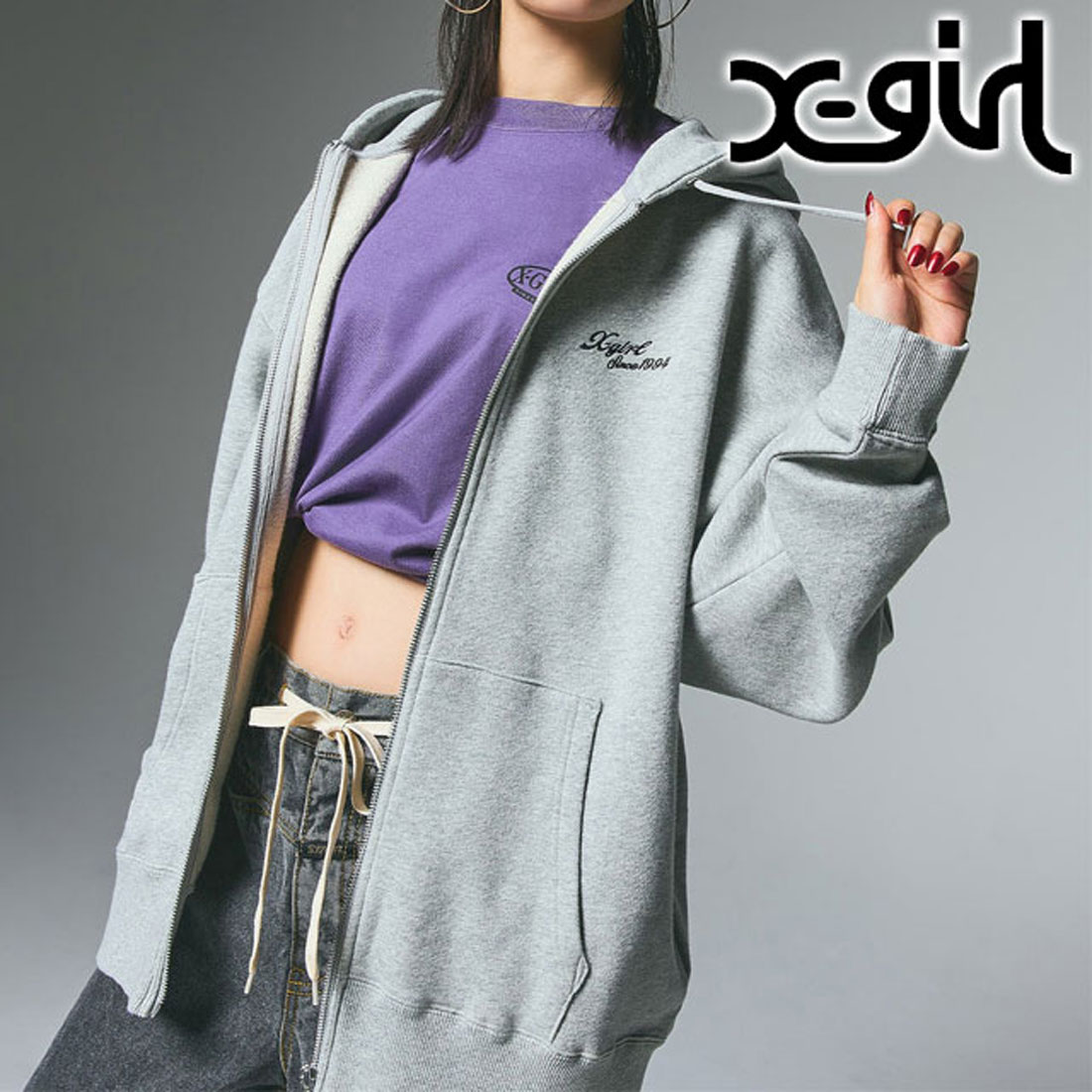 エックスガール マウジー　スウェット 30％OFF／SALE】エックスガール X-girl フェイスピグメント