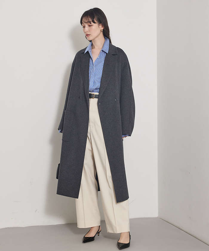 希少♡バーバリー ダブルフェイス コート ゆったり チェスター M〜L 希少✨バーバリー ダブルチェスターコート カシミヤ混 Lサイズ