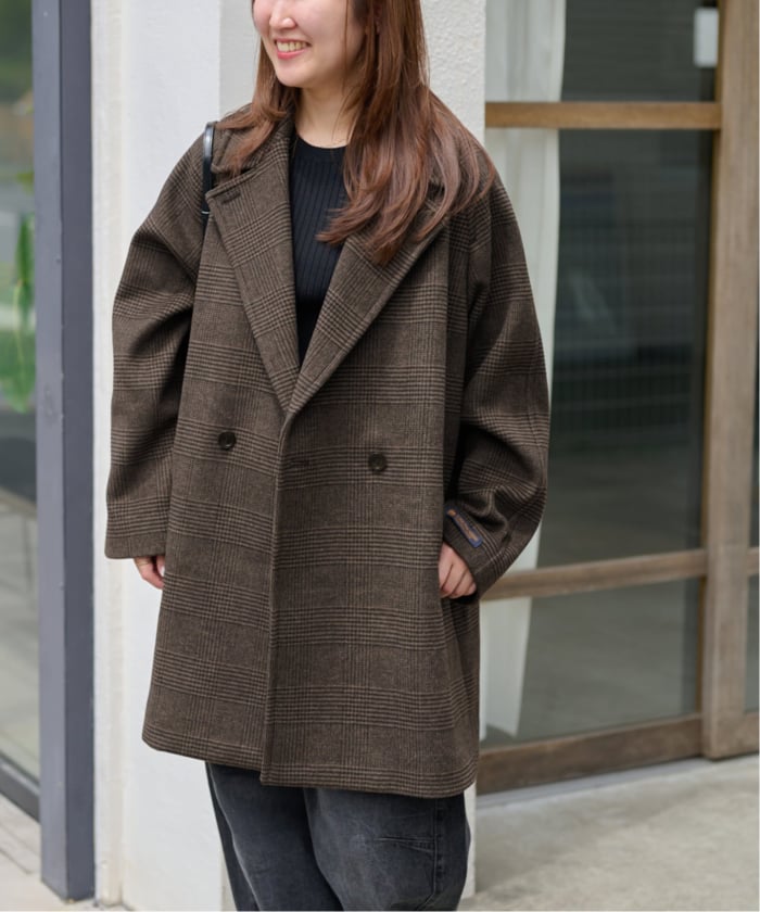 美品　ジャーナルスタンダド　レリューム　スーパーファインビーバーピーコート JOURNAL STANDARD relume（ジャーナルスタンダード レリューム