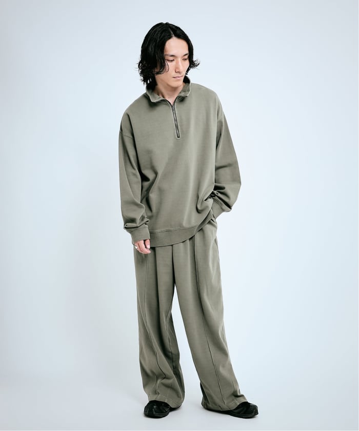 【こももページ】ALPHA &JOURNAL STANDRDパンツ 予約》ダンボールピグメント モダン ワイド パンツ(508489610