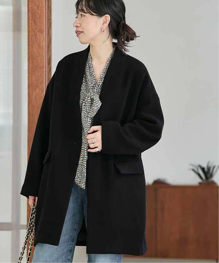ジャーナルスタンダード　レサージュ コクーンコート 予約》ブークレ コクーンコート（その他ブルゾン／アウター