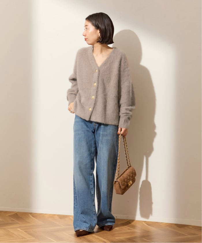 追加予約2》FOX CASHMERE Vネックカーディガン(508489949