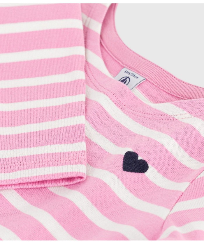 【未使用タグ付き】PETITBATEAU プチバトー★コットンワンピース ピンク jh0084-01_1.jpg
