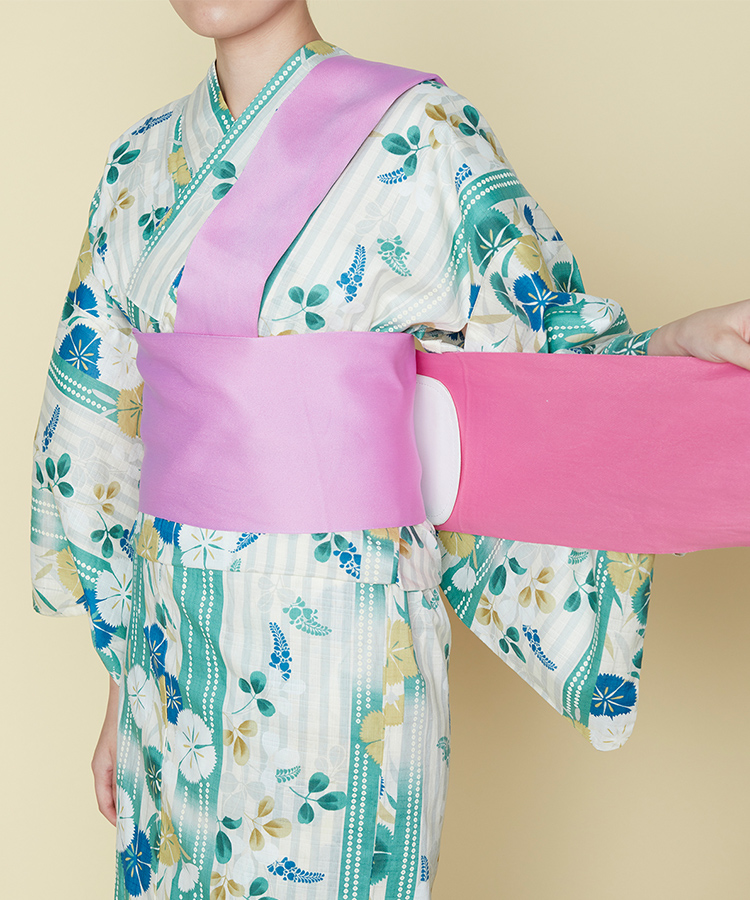 5. 帯板を差し込む
