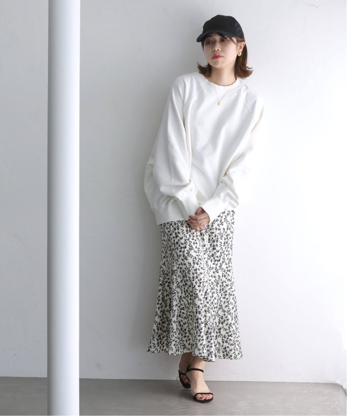 2024SSラトータリテ シアーチェックフレアスカート 白今季
