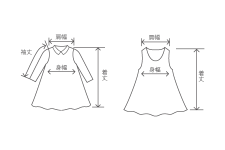 実寸の測り方 Bebe社 D Fashion 実寸の測り方 Bebe社 D Fashion