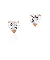 Canal ４℃/カナルヨンドシー Canal4℃ K10ピンクゴールドハートシェイプカットピアス/001083998