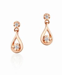 4℃/ヨンドシー 4℃ K18ピンクゴールドしずくダイヤモンドピアス/001182213