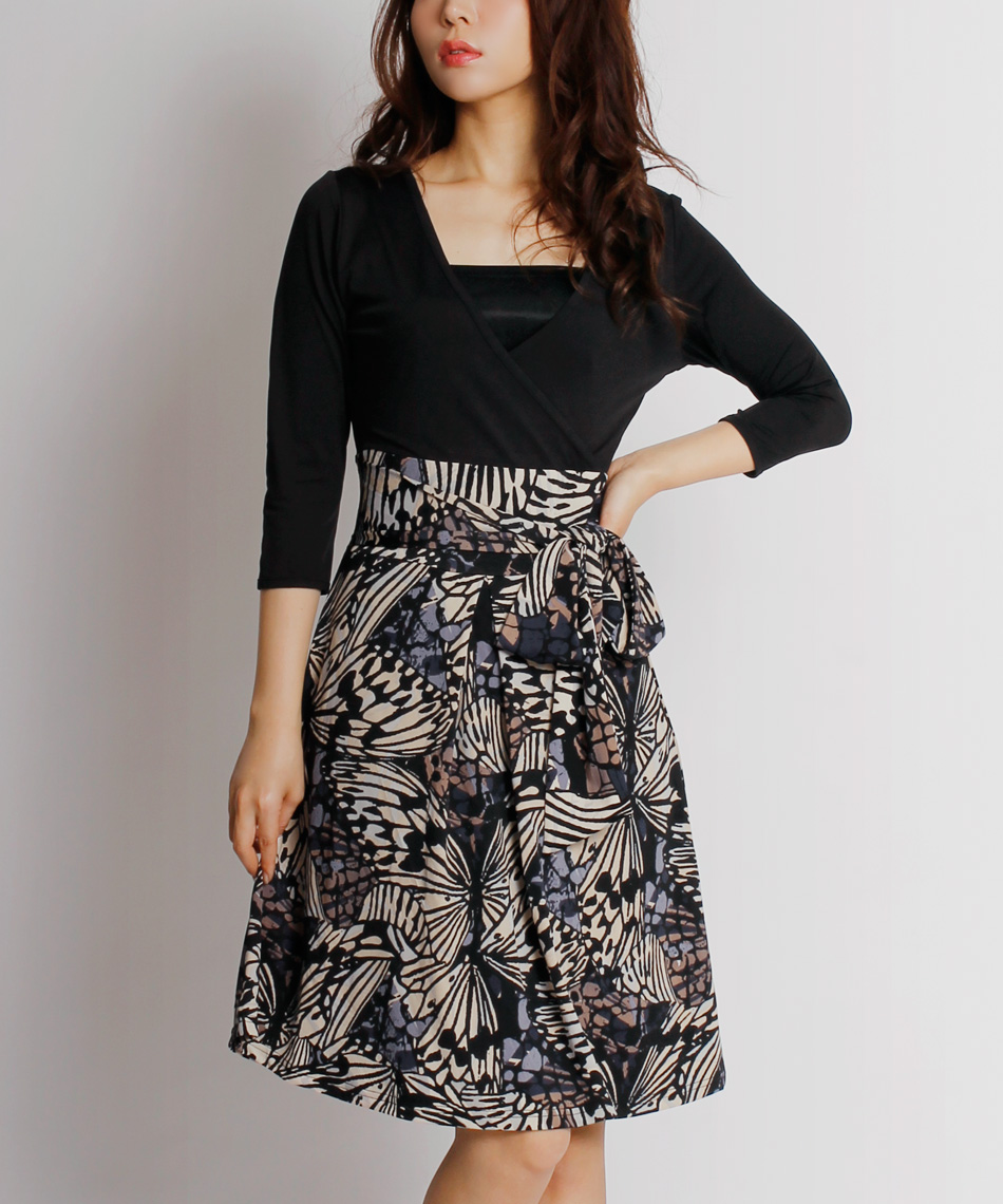 セール アールヌーボースカートカシュクールワンピース マーサ Martha D Fashion