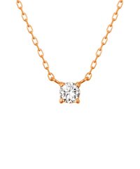 Canal ４℃/カナルヨンドシー Canal4℃ K10PG 1石ダイヤモンドネックレス/001532350