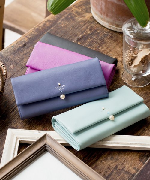 シャペル かぶせ長財布 Lb ランバンオンブルー バッグ Lanvin En Bleu Bag D Fashion