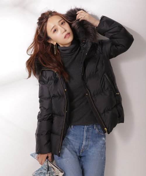 Oggi 2月号掲載 西川ダウン ファー付フードショート ナノ ユニバース Nano Universe D Fashion