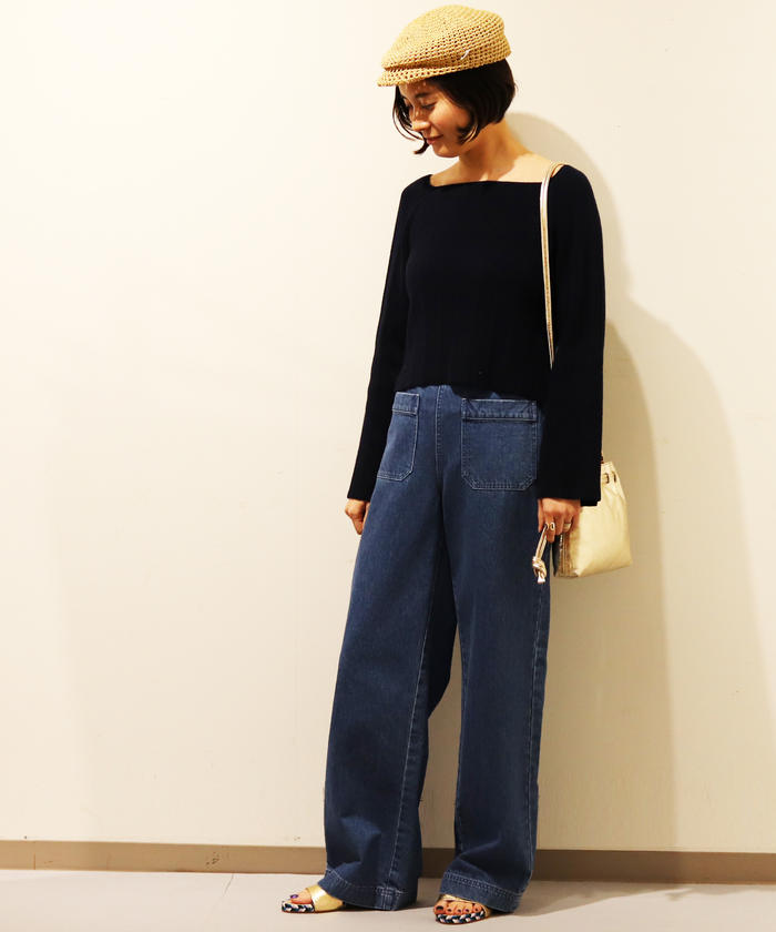 セール 68%OFF】コットンデニム ストレートパンツ(500149906