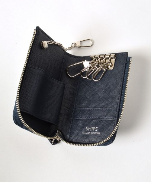 Ships Saffiano Leather イタリアンレザー キーケース シップス メン Ships Men D Fashion