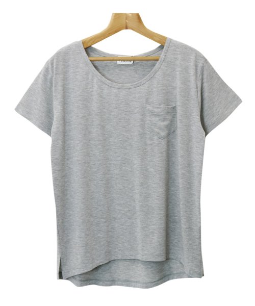 Tシャツ レディース 半袖 カットソー Uvカット Uネック クール素材 ゆるてろ トップス アンドミー And Me D Fashion