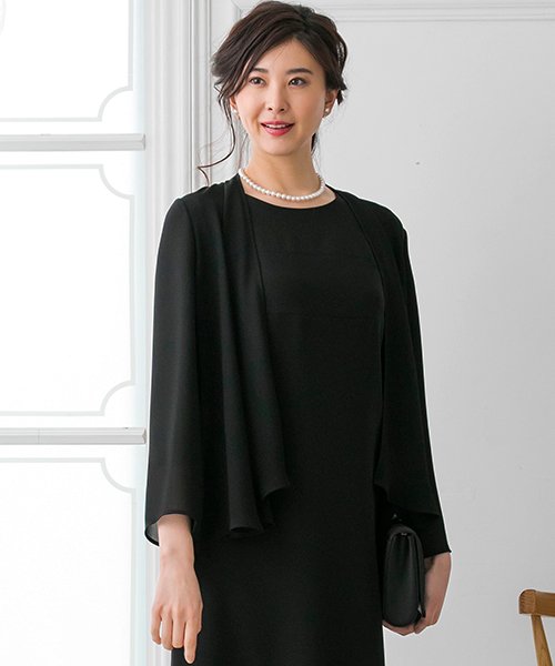 結婚式にも着回し可能 ブラックフォーマルシフォンボレロ フォルムフォルマ Form Forma D Fashion