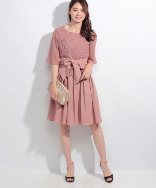 結婚式 お呼ばれ対応 サッシュベルト ブラウス付き フレアワンピース フォルムフォルマ Form Forma D Fashion 結婚式 お呼ばれ対応 サッシュベルト ブラウス付き フレアワンピース フォルムフォルマ Form Forma D Fashion