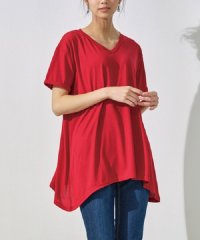 Ranan/接触冷感　ゆるシルエットVネックＴシャツ/500369450