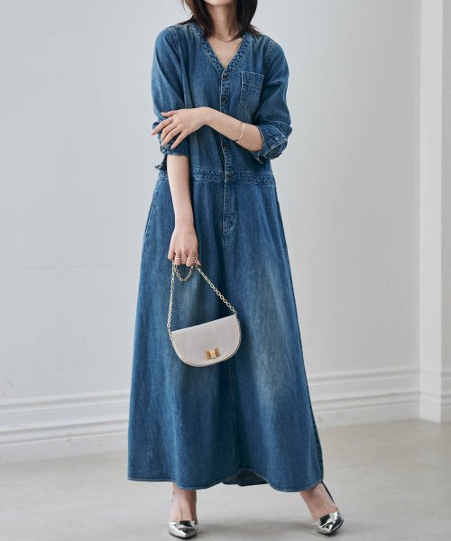 セール ロング丈デニムワンピース ラナン Ranan D Fashion
