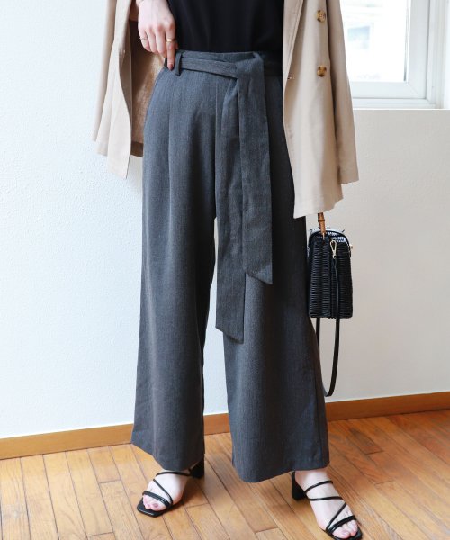 セール10%OFF】リボン付き美脚きれいめタックワイドパンツ ウエストゴム(500438649) | アンドミー(and Me...) - d fashion セール10%OFF】リボン付き美脚きれいめタックワイドパンツ ウエストゴム(500438649) | アンドミー(and Me...) - d fashion