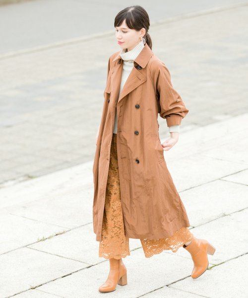 セール 60%OFF】GLOSS TRENCH COAT(500515907) | アダム エ ロペ(ADAM 