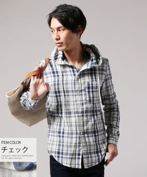 メンズ シャツ メンズファッション ダブルガーゼ 長袖 フードシャツ Spu スプ ガーゼ フード シャツ ザ カジュアル The Casual D Fashion メンズ シャツ メンズファッション ダブルガーゼ 長袖 フードシャツ Spu スプ ガーゼ フード シャツ ザ カジュアル The Casual D Fashion