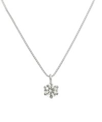 JEWELRY SELECTION/天然ダイヤモンド　0.2ct　VSクラス　6本爪ネックレス　鑑定書付　ベネチアン40cm/500577011