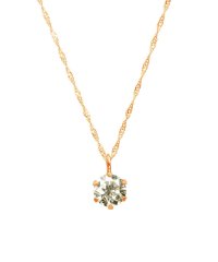 JEWELRY SELECTION/天然ダイヤモンド　0.3ct　SIクラス　ネックレス　鑑定書付　K18PG　スクリュー42cm/500577017