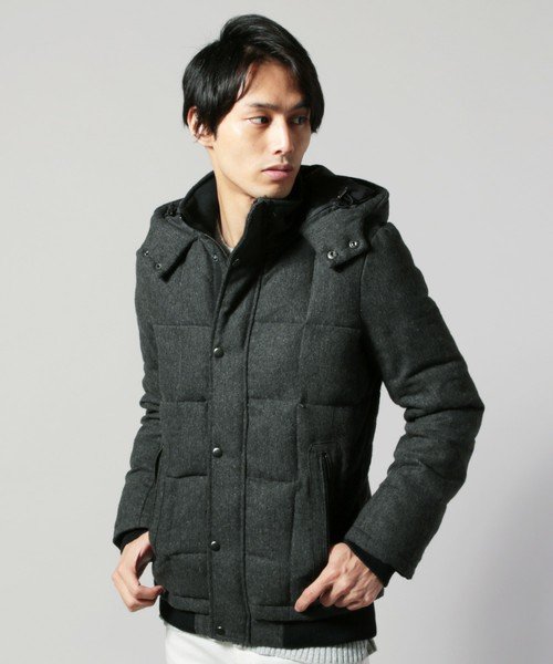 ツイード ダウン ミックス ジャケット アウター メンズ Spu スプ ザ カジュアル The Casual D Fashion ツイード ダウン ミックス ジャケット アウター メンズ Spu スプ ザ カジュアル The Casual D Fashion
