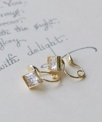 colleca la/コレカラ colleca la ループフィット・スクエアビジューのイヤリング/500630014