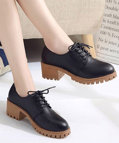 セール オックスフォード シューズ レディース ヒール ローファー パンプス 歩きやすい ミニミニストア Miniministore D Fashion
