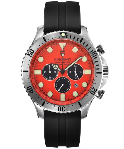 GUIONNET ギオネ HYDROMASTER ハイドロマスター CHRONOGRAPH クロノグラフ 300M防水 HM44 腕時計 メンズ