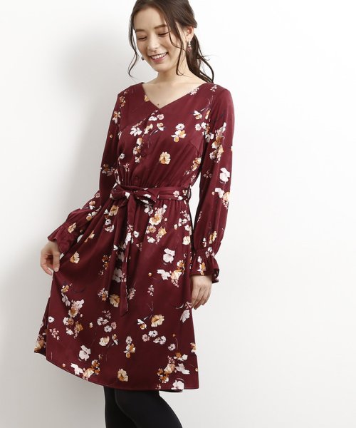 セール 花柄vネックワンピース ロペピクニック Rope Picnic D Fashion セール 花柄vネックワンピース ロペピクニック Rope Picnic D Fashion