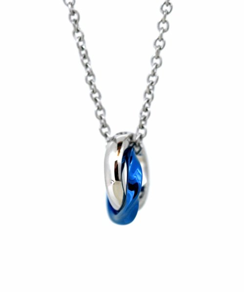 Lh 1 Web限定 ウェーブダブルリングネックレス Bk Lion Heart Lion Heart D Fashion