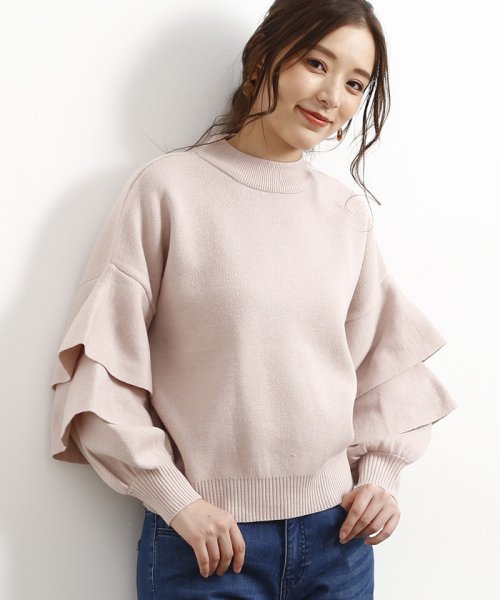 セール Web限定 袖フリルニットプルオーバー ロペピクニック Rope Picnic D Fashion