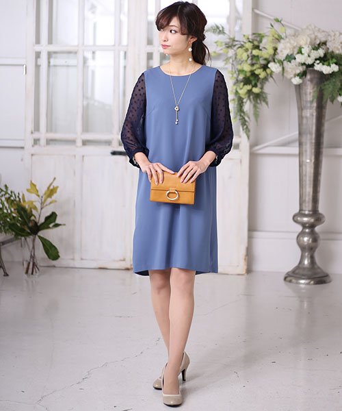 セール 30 Off 結婚式 パーティー対応 シースルードットスリーブドレス ブージュルード Bou Jeloud D Fashion セール 30 Off 結婚式 パーティー対応 シースルードットスリーブドレス ブージュルード Bou Jeloud D Fashion