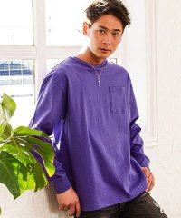 CavariA/CavariA USAコットンビッグシルエットクルーネック長袖Tシャツ メンズ 長袖 ロンT USAコットン 厚手 大きいサイズ ビッグシルエット オーバーサイ/500739132