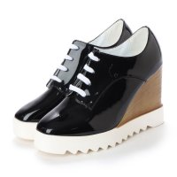 STYLEBLOCK/スタイルブロック STYLEBLOCK エナメルプラットフォームウェッジシャークソール厚底オックスフォードシューズ/500716993