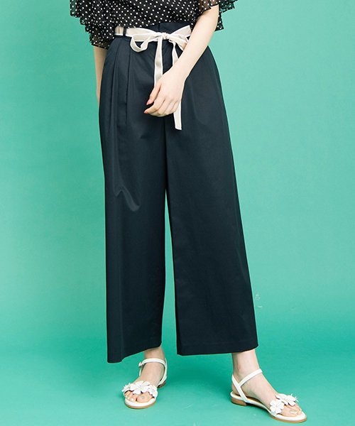 セール Andgirl5月号掲載 グログランリボンベルト付きワイドパンツ トランテアン ソン ドゥ モード 31 Sons De Mode D Fashion セール Andgirl5月号掲載 グログランリボンベルト付きワイドパンツ トランテアン ソン ドゥ モード 31 Sons De Mode D Fashion