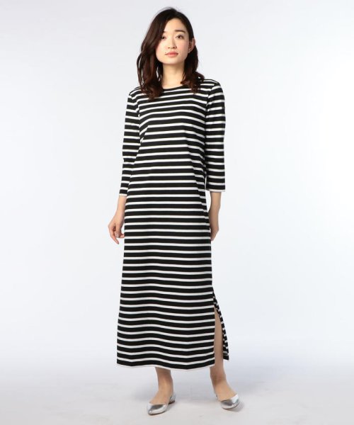 セール Le Minor ルミノア 2way Vネックボーダーワンピース ノーリーズ Nolley S D Fashion