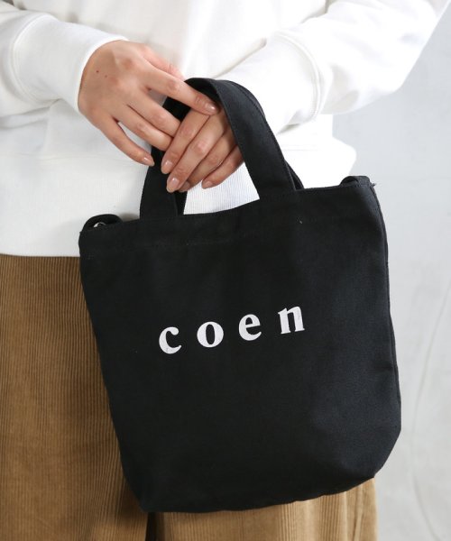 セール Sサイズ Coen2wayロゴトートバッグ コーエン Coen D Fashion