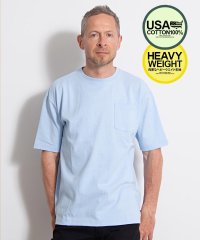 CavariA/CavariA USAビッグシルエットクルーネック半袖無地Tシャツ メンズ 半袖 大きいサイズ 無地 USAコットン トップス カットソー シンプル ヘビーウェ/500881296