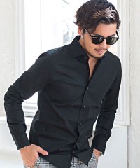 Garson Wave/ギャルソンウェーブ garsonwave GarsonWave 【極ーきわみー】日本製ブロードホリゾンタルカラー長袖シャツ シャツ メンズ ブランド 長袖シャツ/500890591