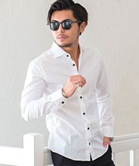 Garson Wave/ギャルソンウェーブ garsonwave GarsonWave 【極ーきわみー】日本製ブロードホリゾンタルカラー長袖シャツ シャツ メンズ ブランド 長袖シャツ/500890591